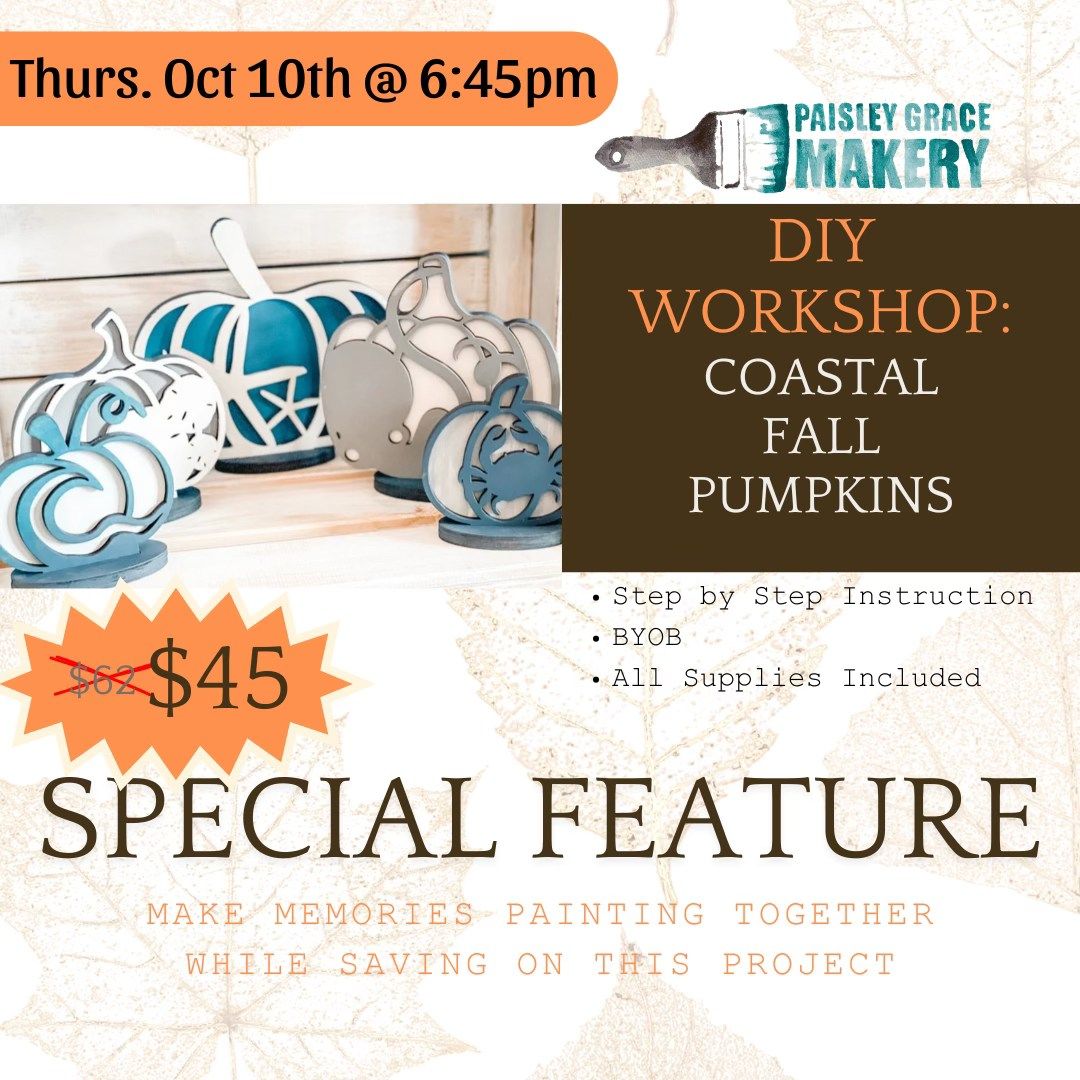 DIY Workshop: Costal Fall Pumpkins