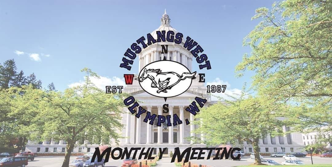 August Mustangs West monthly general membership meeting