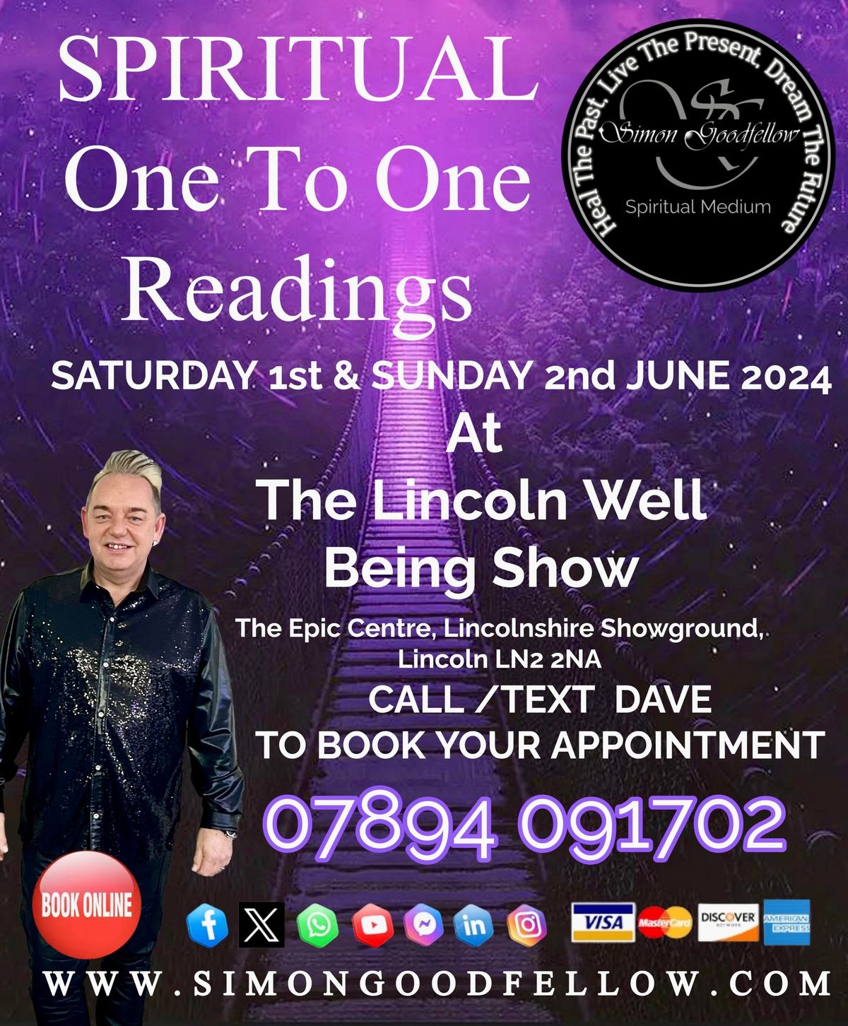 Book your 1-2-1 Reading back at Lincoln Well Being Show this June 