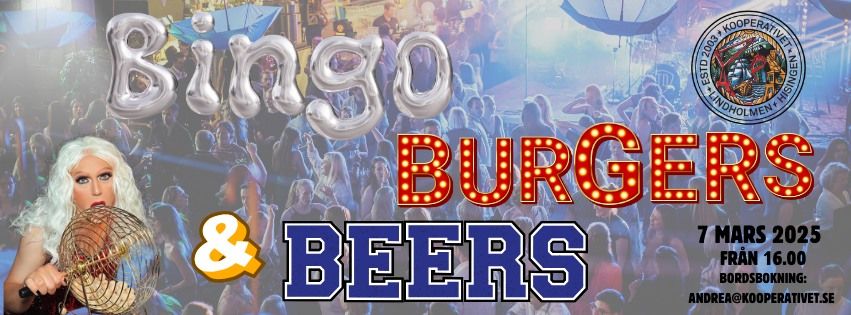 BINGO, BURGERS & BEERS