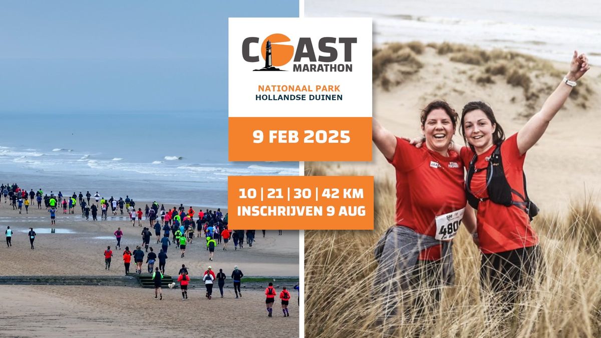 De Coast Marathon Nationaal Park Hollandse Duinen 10km | 21km | 30km | 42km