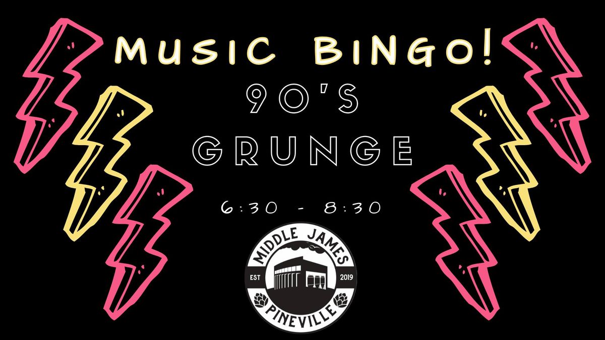 90's Grunge Music Bingo! Thursday 11\/14