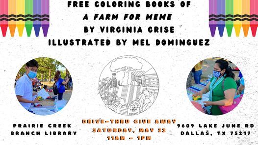 Download Free Coloring Books And Crayons Drive Thru Giveaway Dallas Public Library Prairie Creek 22 May 2021