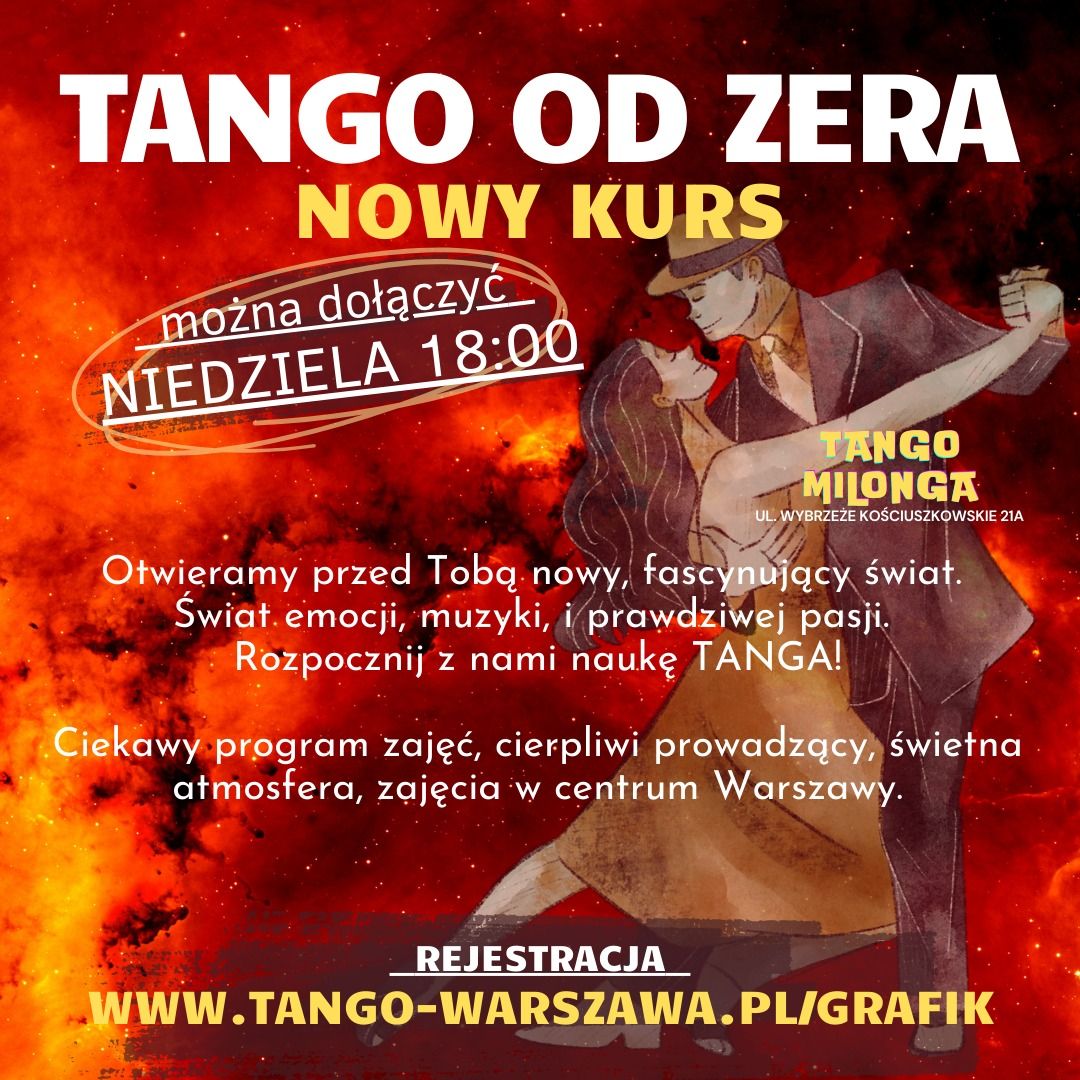 Tango od Podstaw. Nowy kurs w Warszawie dla pocz\u0105tkuj\u0105cych