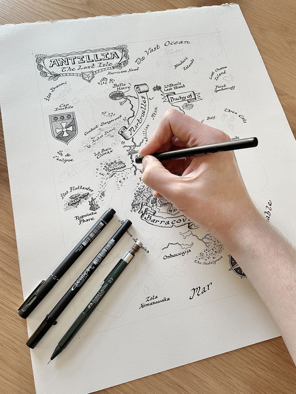 Learn to draw a fantasy map