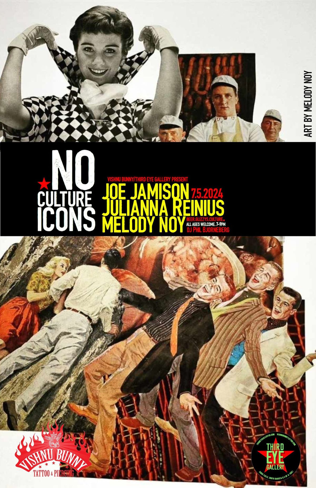 NO CULTURE ICONS - The Art of Joe Jamison, Melody Noy & Julianna Reninius