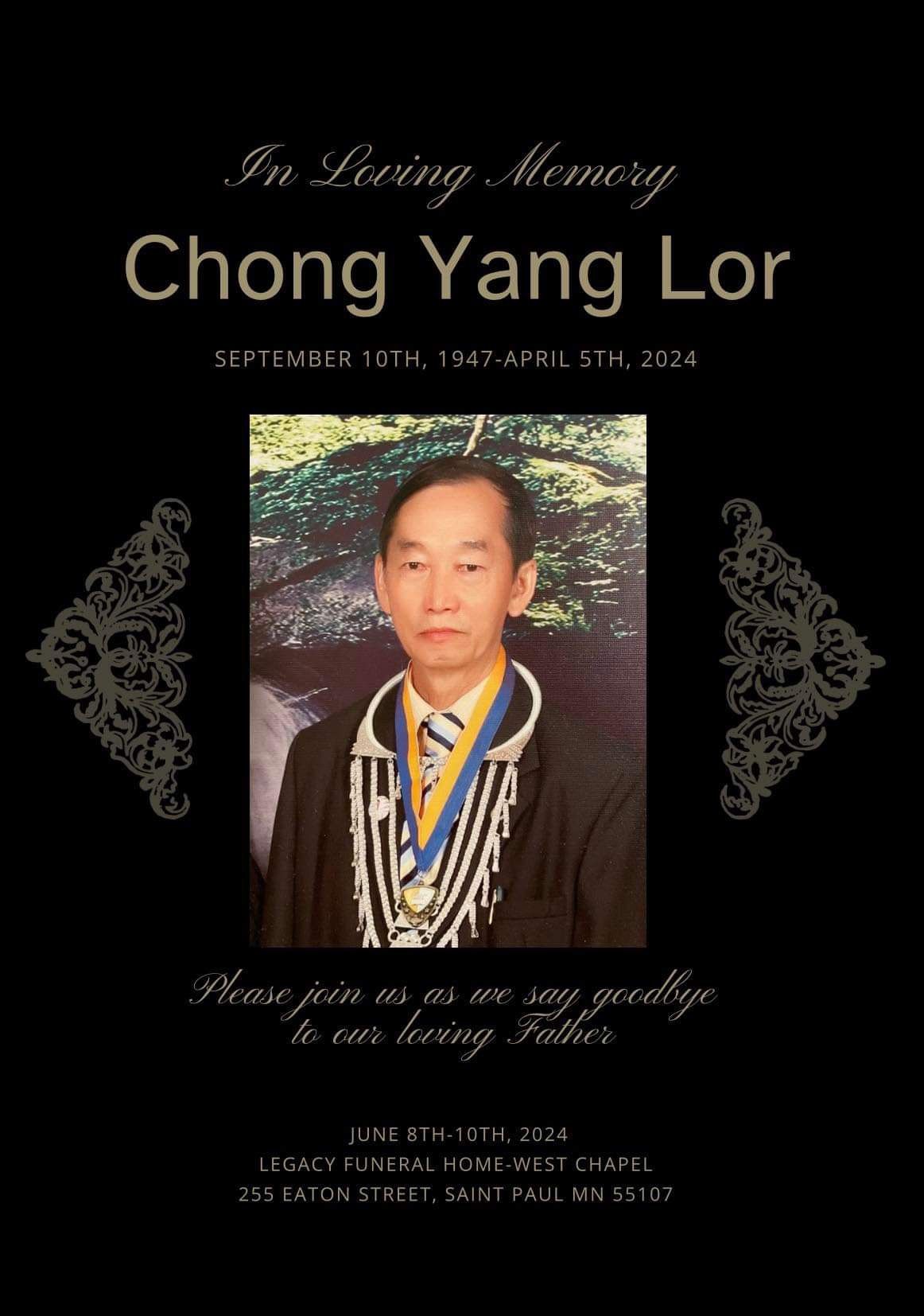 In Loving Memory Chong Yang Lor
