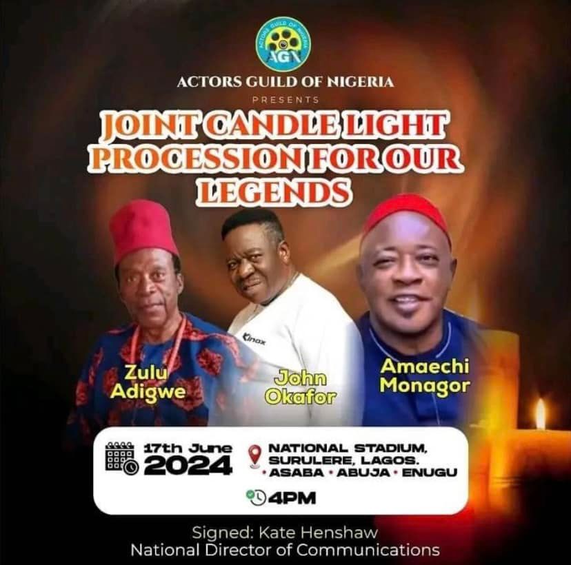 JOINT CANDLE ?\ufe0f LIGHT PROCESSION FOR OUR LEGENDS 