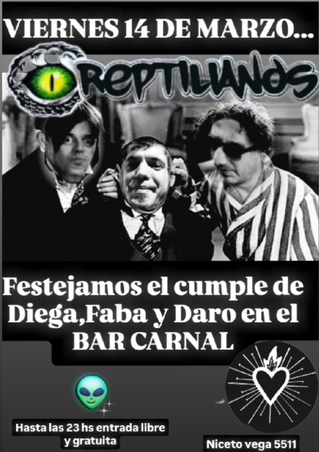 Reptilianos en Bar Carnal (Palermo)