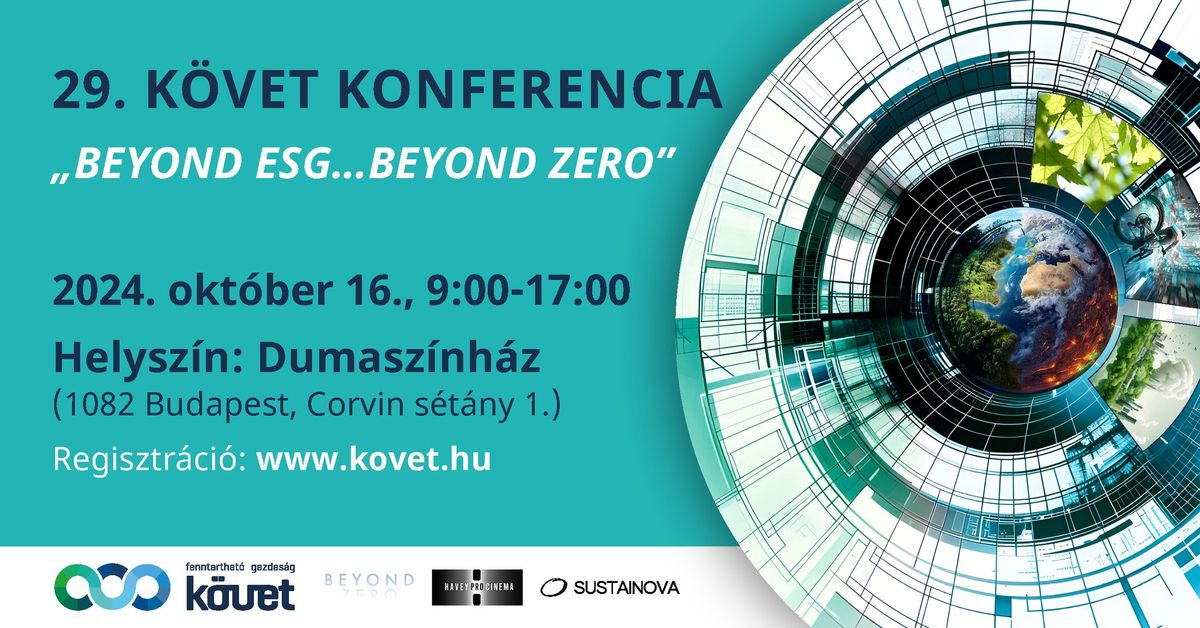 29. K\u00d6VET Konferencia - Beyond ESG ... Beyond Zero