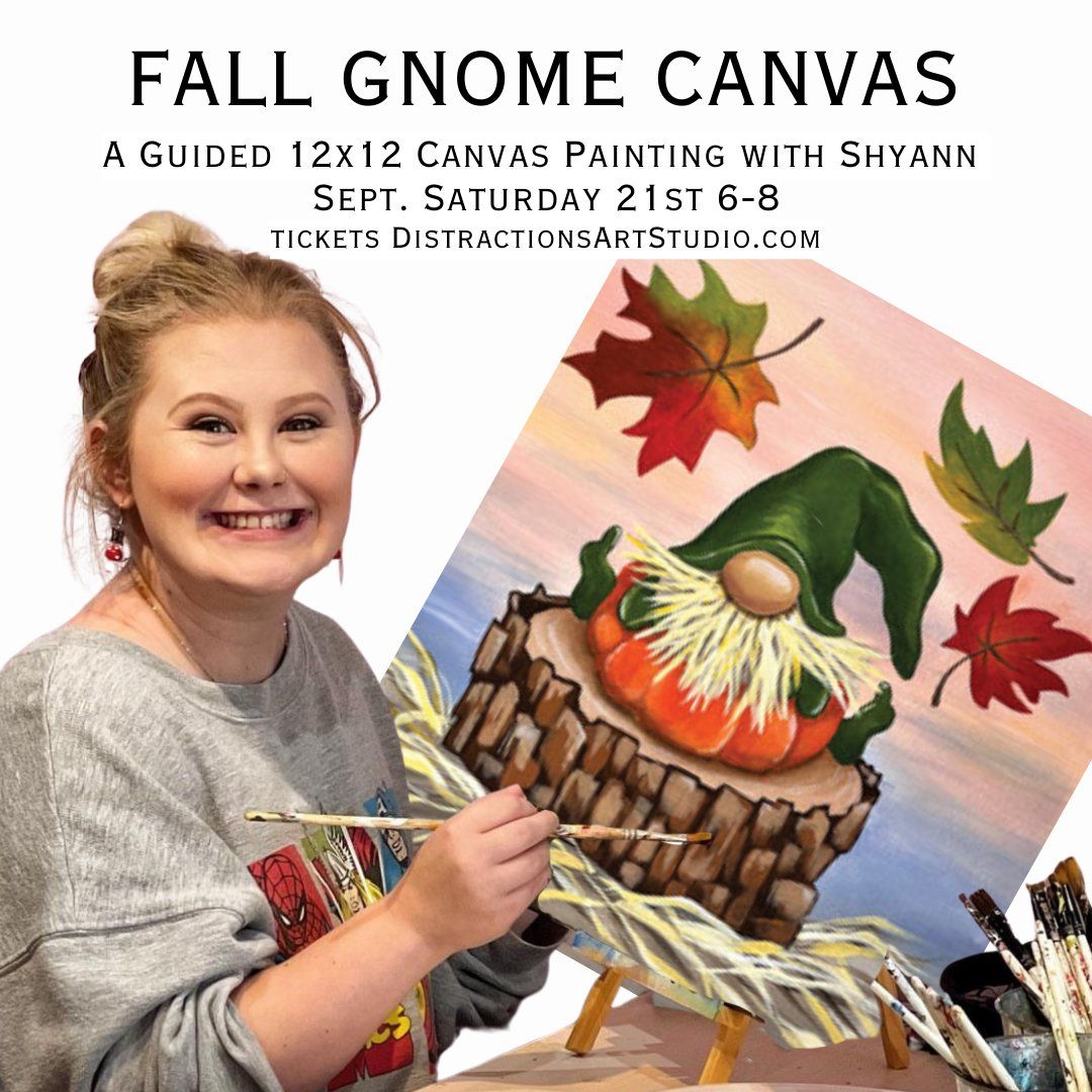 Fall Gnome Canvas Class