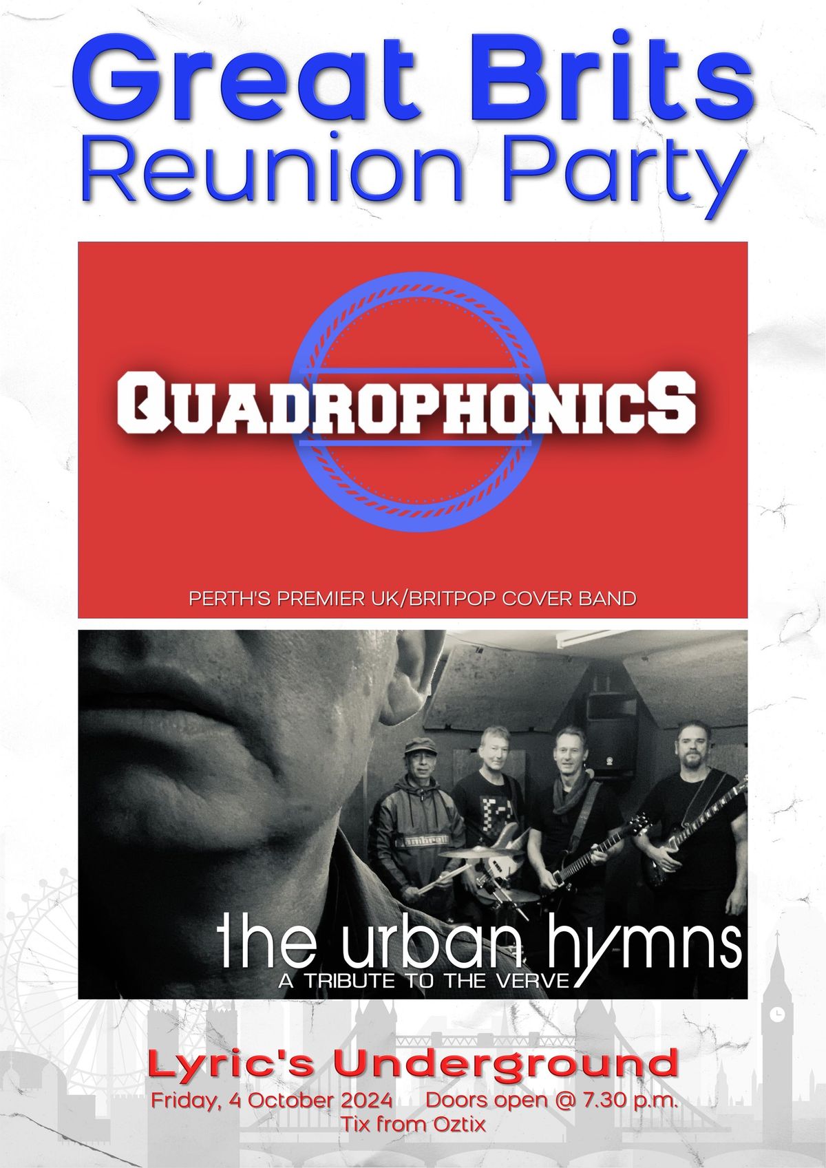 Great Brits Reunion Party feat. Quadrophonics & The Urban Hymns