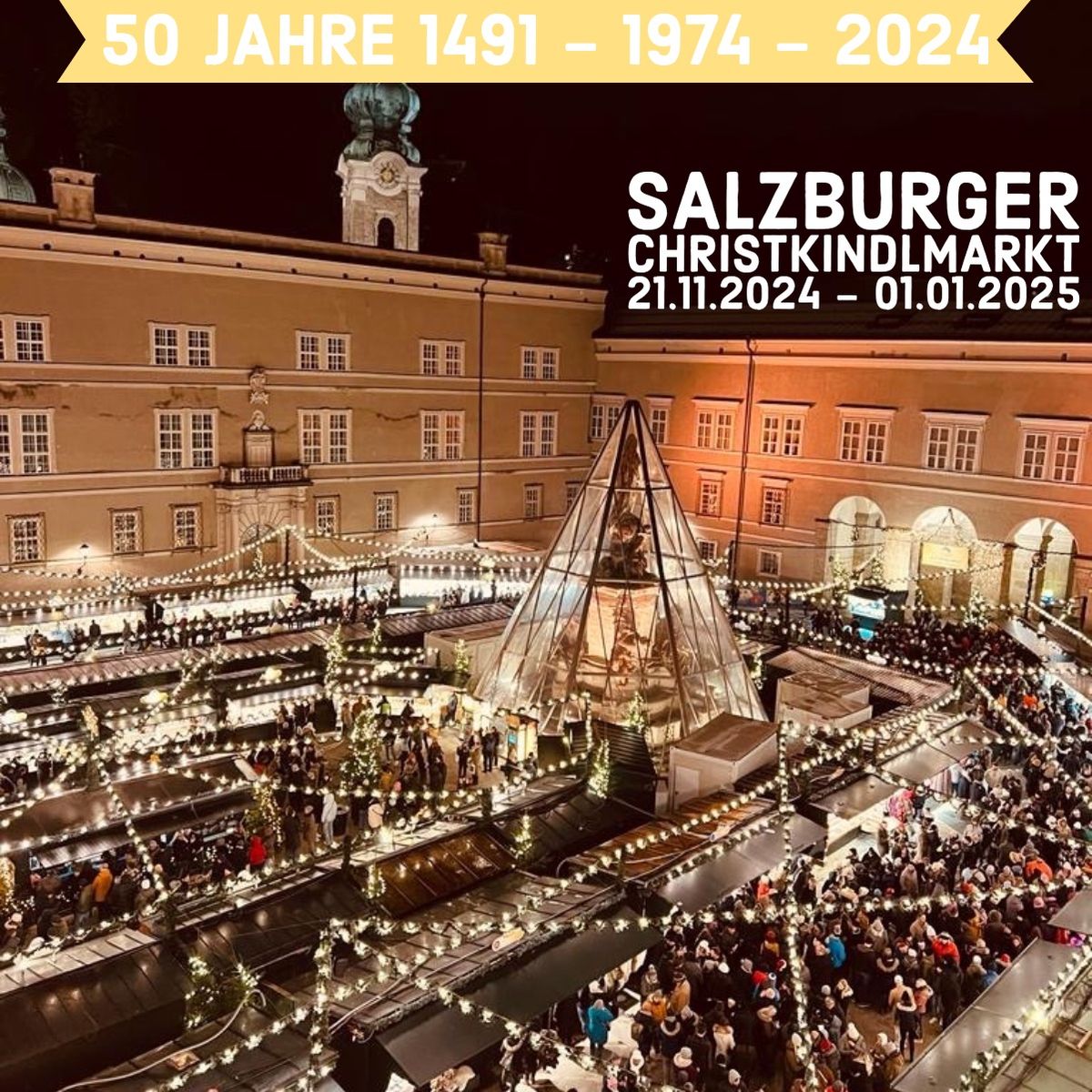 Offizielle Er\u00f6ffnung des 50. Salzburger Christkindlmarkts 2024