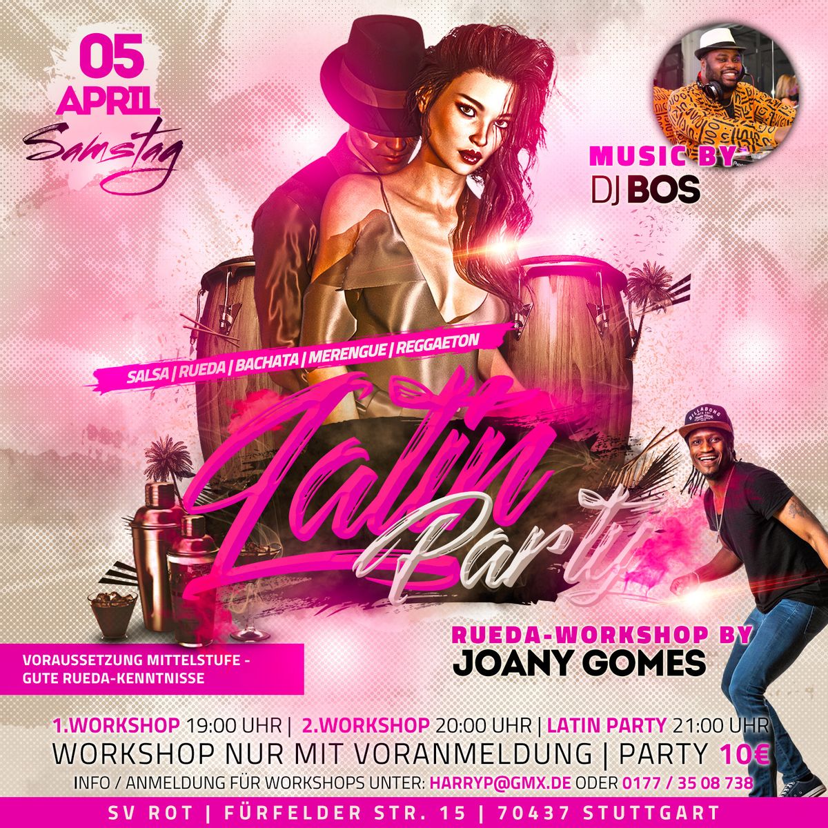 Latin-Party mit Rueda-Workshops