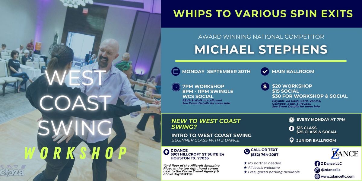 Michael Stephens - Intermediate West Coast Swing Workshop