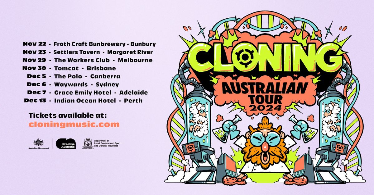 Cloning | Bunbury | Australian Tour 2024 | Froth Craft Bunbrewery