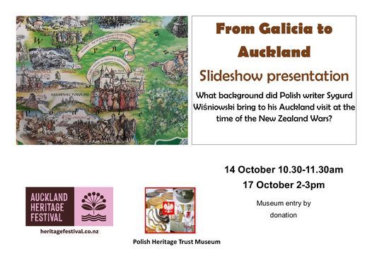 Cancelled by Akl Council due to Covid. From Galicia to Auckland