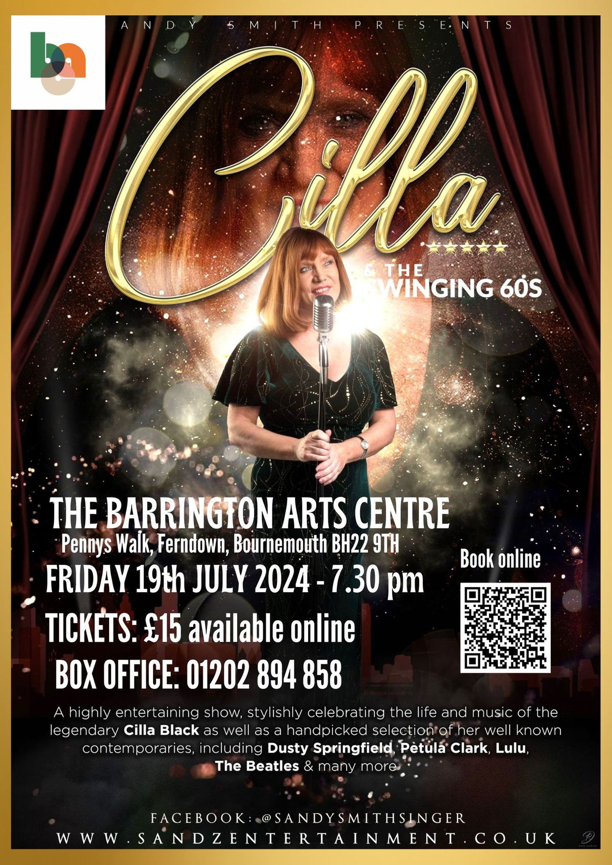 Cilla & The Swinging 60s Show - Bournemouth - 19th July 2024