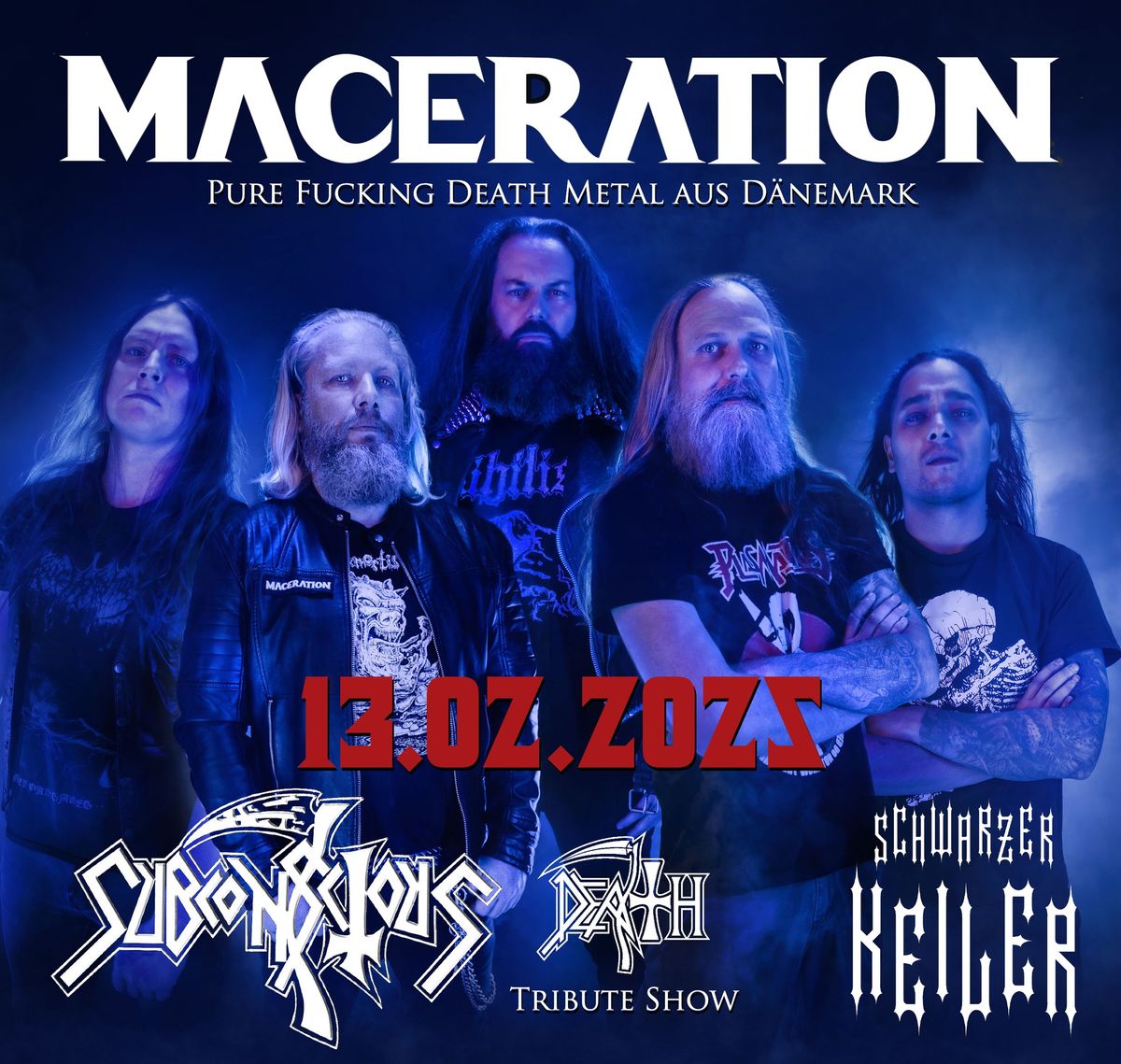 \u2020 LIVE: Maceration \u2020 Subconscious - Death Tribute Show \u2020 Schwarzer Keiler Stuttgart