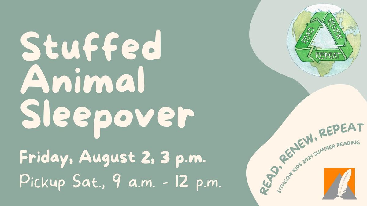 Summer Reading: Stuffed Animal Sleepover