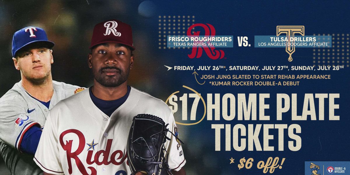 Tulsa Drillers at Frisco Roughriders at Riders Field