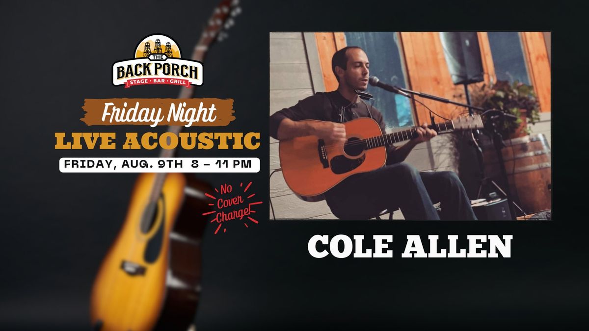 Friday Night LIVE Acoustic with Cole Allen