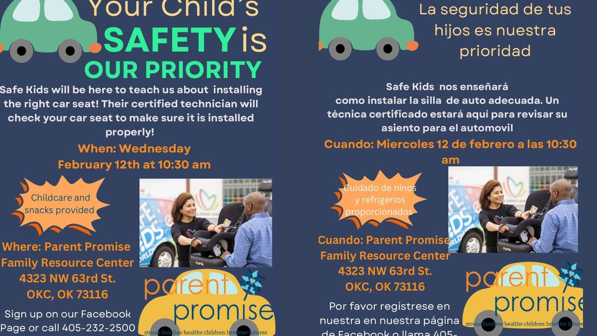 Car Seat Safety Event with Car Seat Checks by Safe Kids Oklahoma