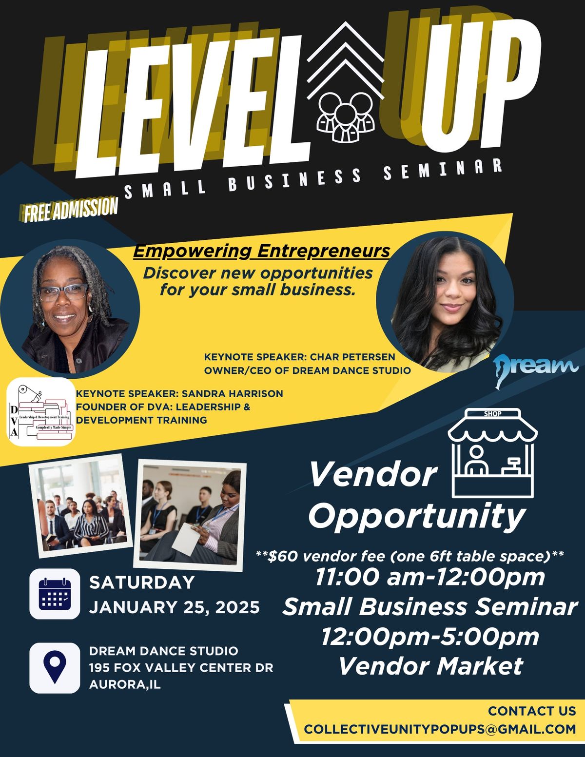 Level Up Small Business Seminar & Vendor Market