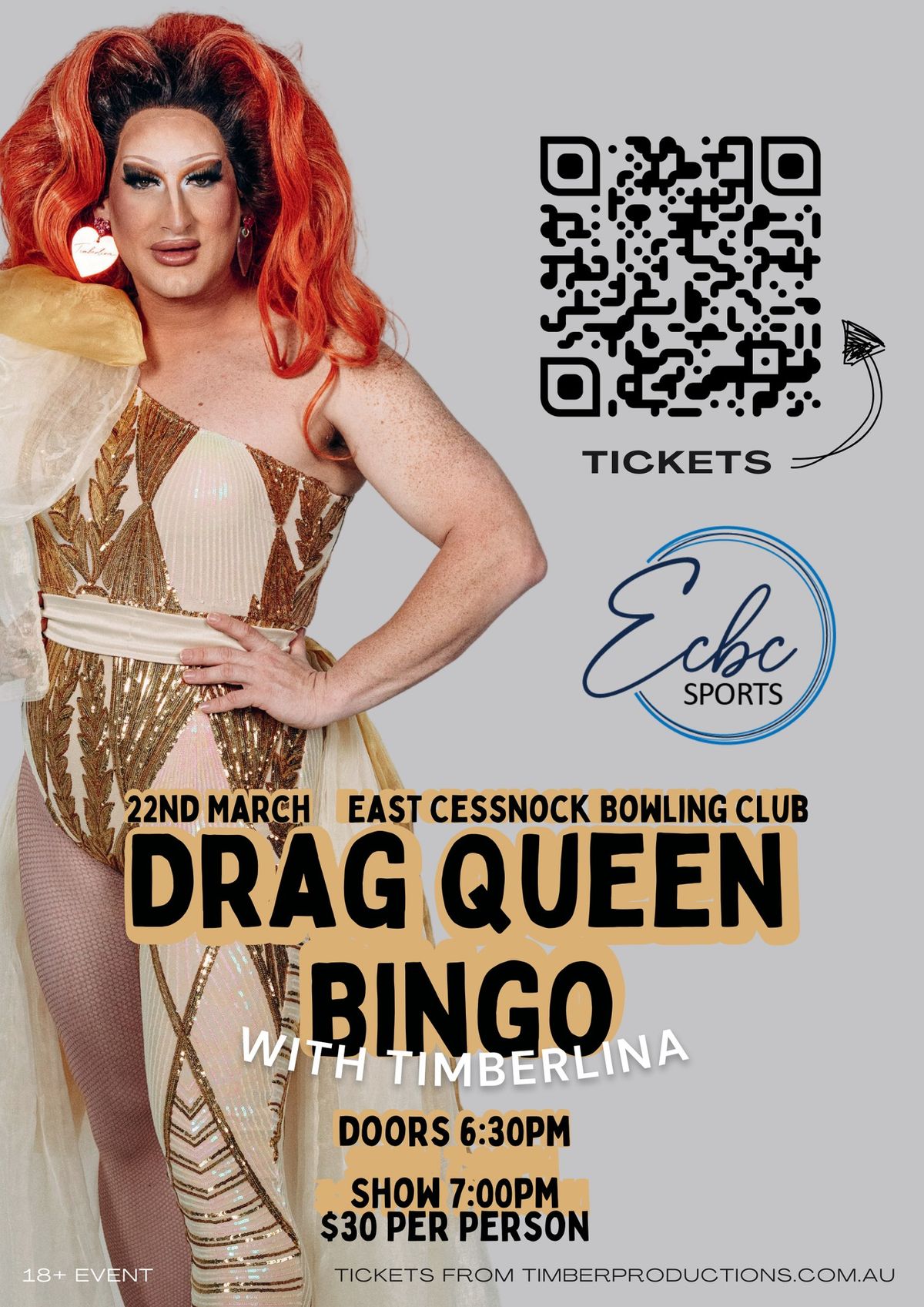 Drag Bingo with Timberlina.