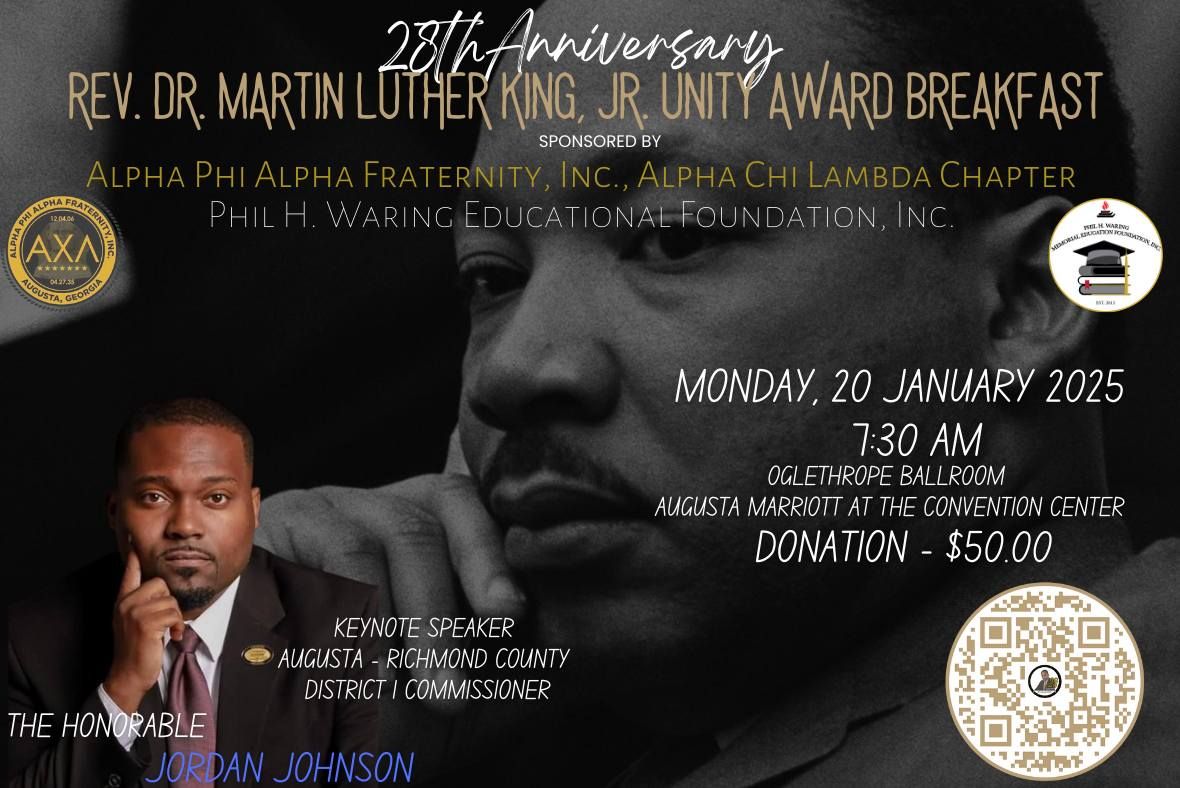 28th Anniversary Rev. Dr. Martin Luther King, Jr. Unity Award Breakfast