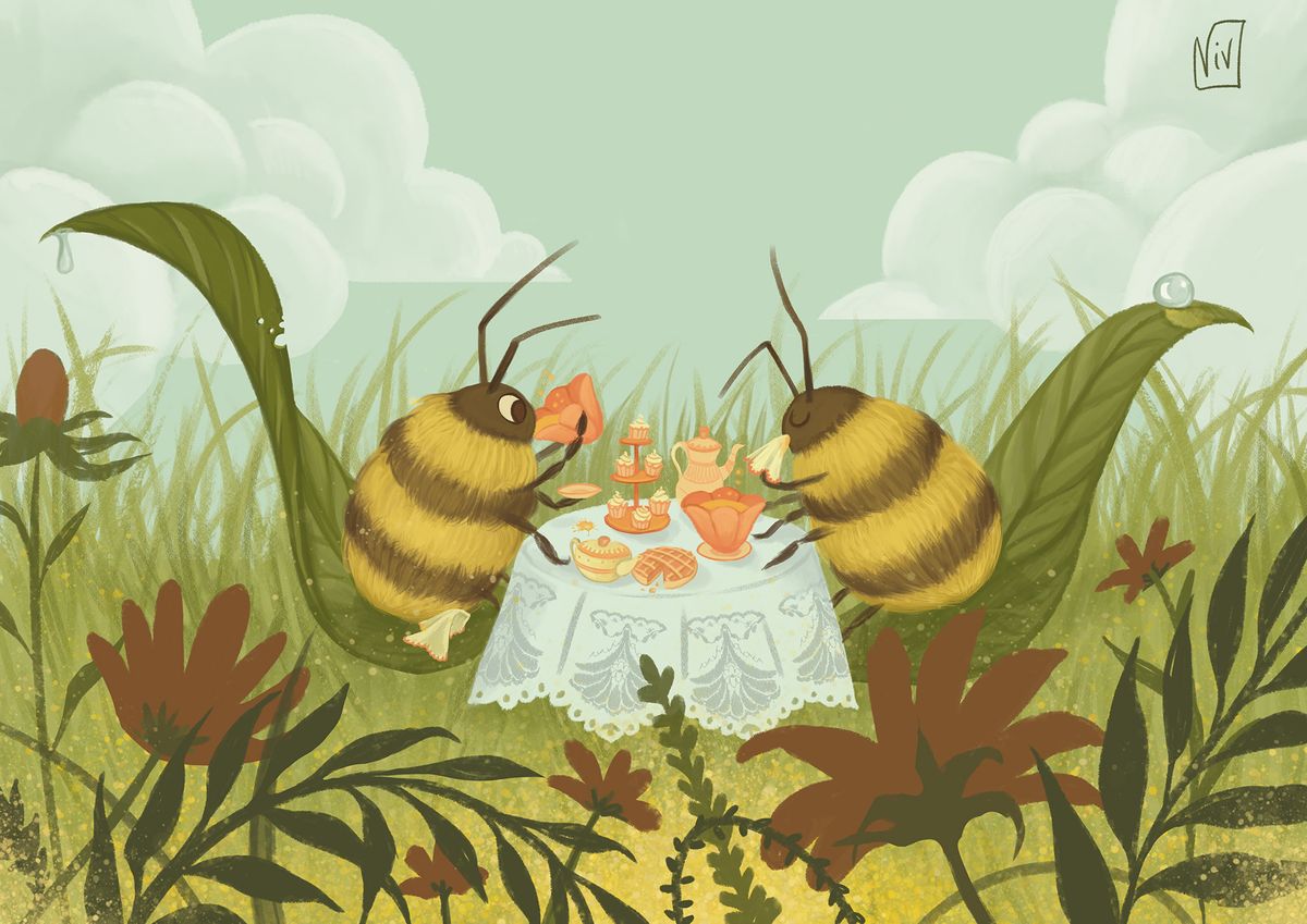 Tea and Honey - A Bee-U-Tea-ful Combination