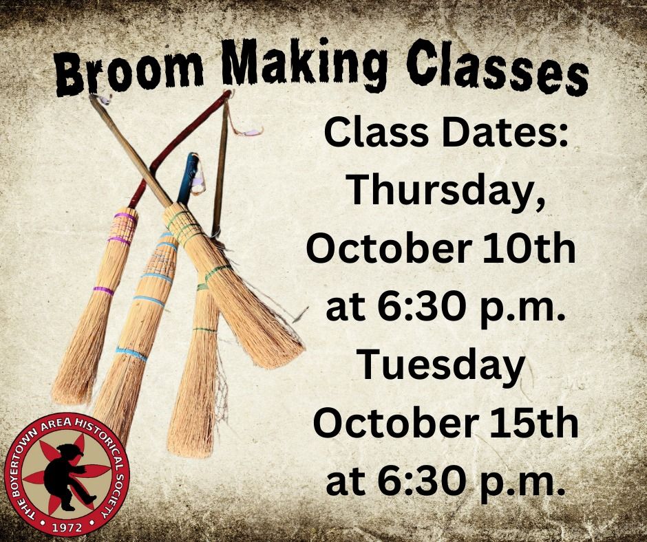 Broom Making Class (Tuesday October 15th)