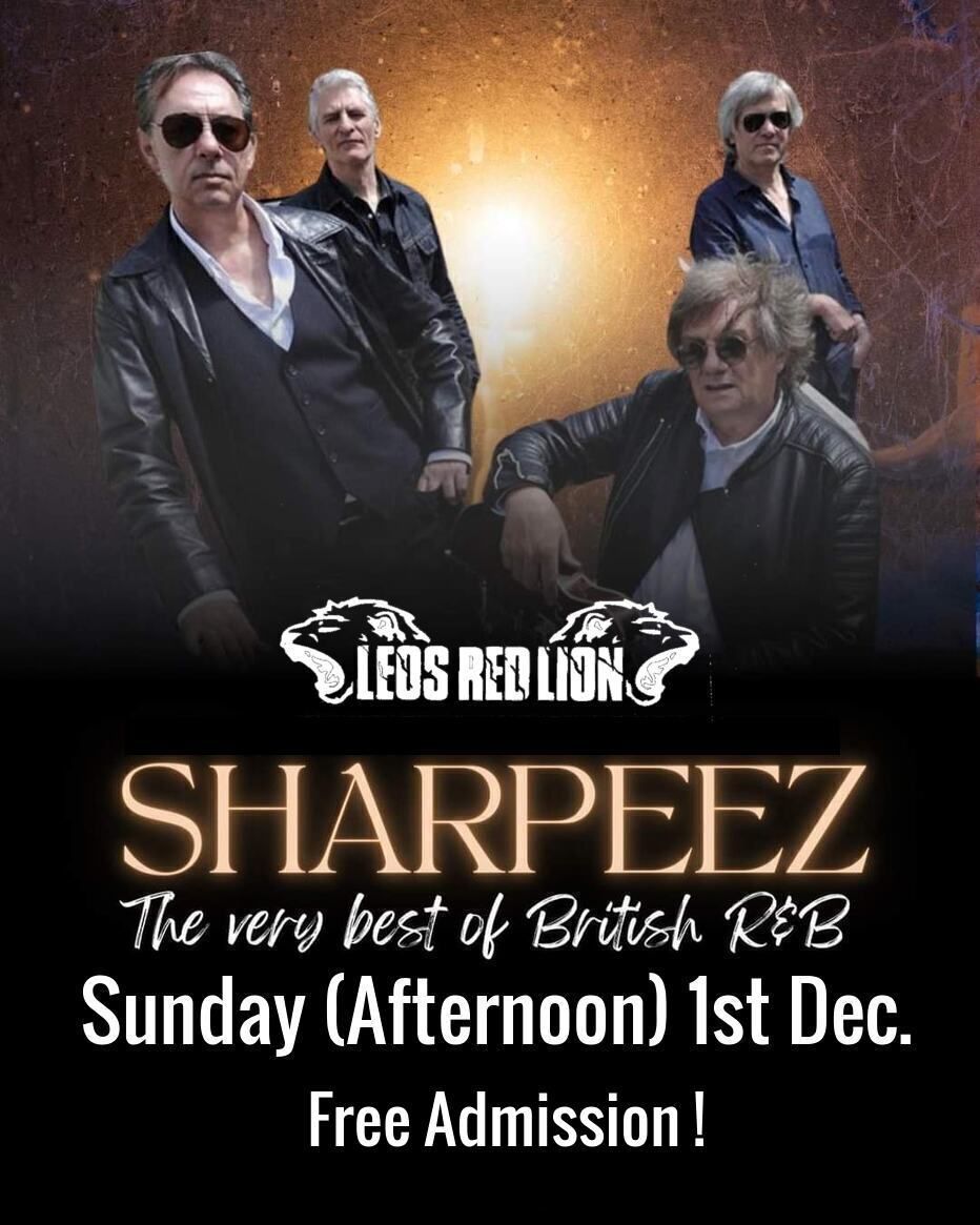 The Sharpeez live at Leos.....FREE ENTRY!!!!