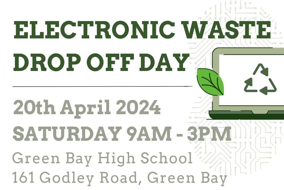 E-waste drop off-day - Green Bay High School