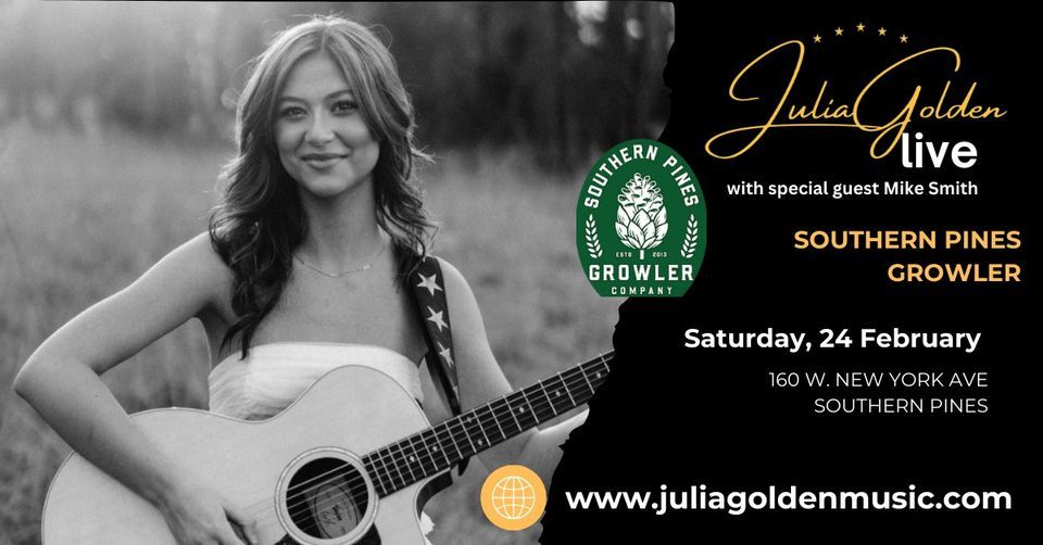 Julia Golden Live at Southern Pines Growler