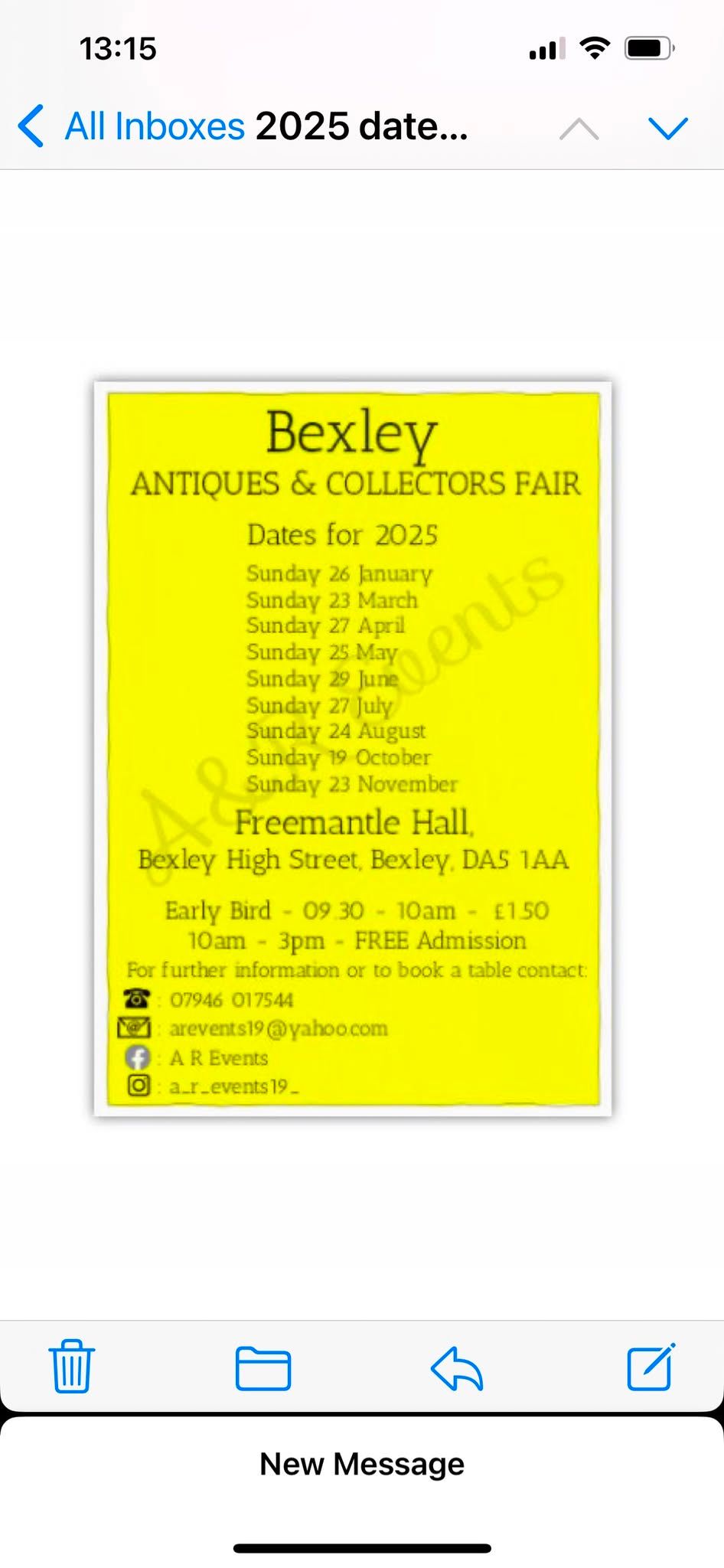 Bexley Antiques and Collectors Fair.