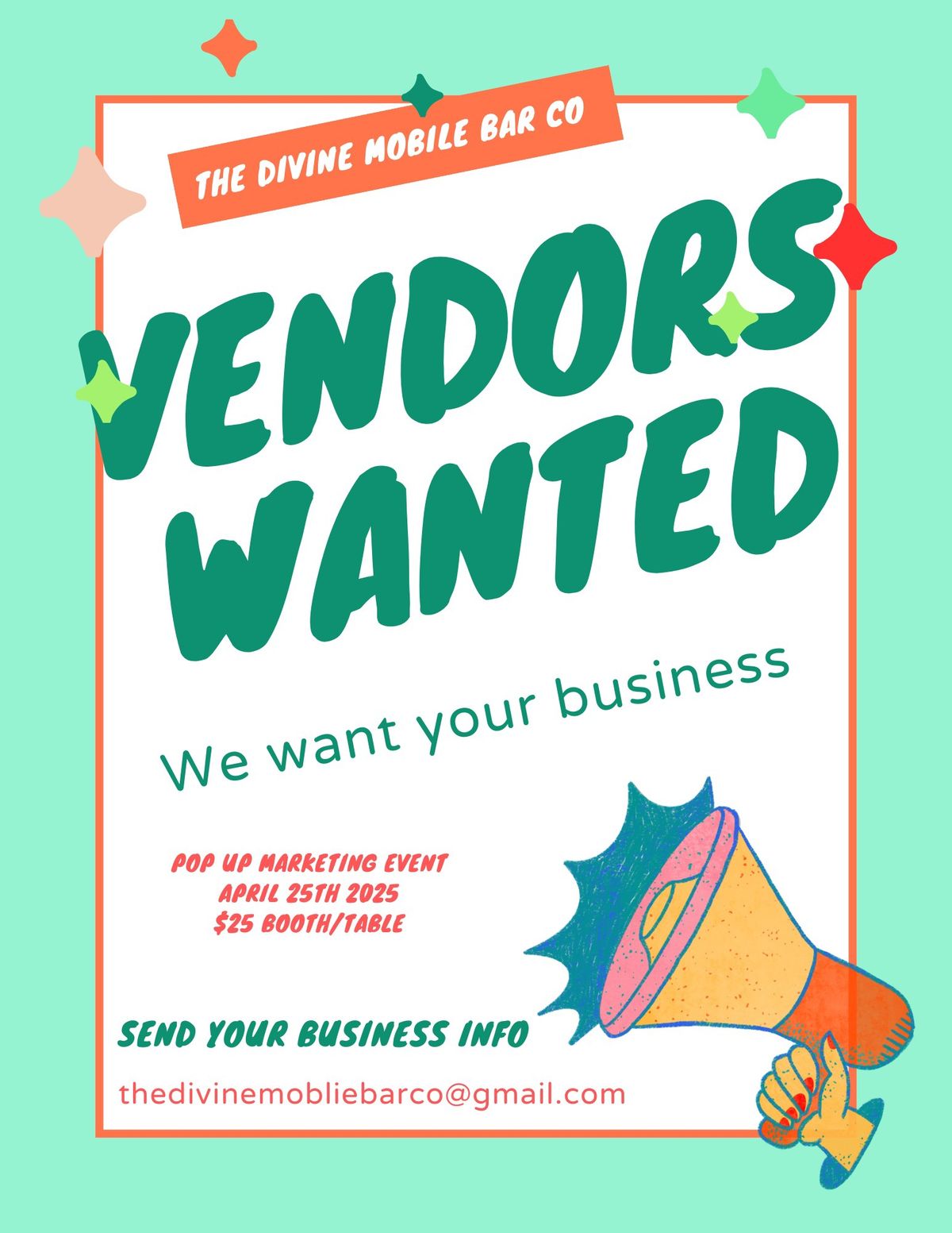 Vendors Wanted for Marketing Event