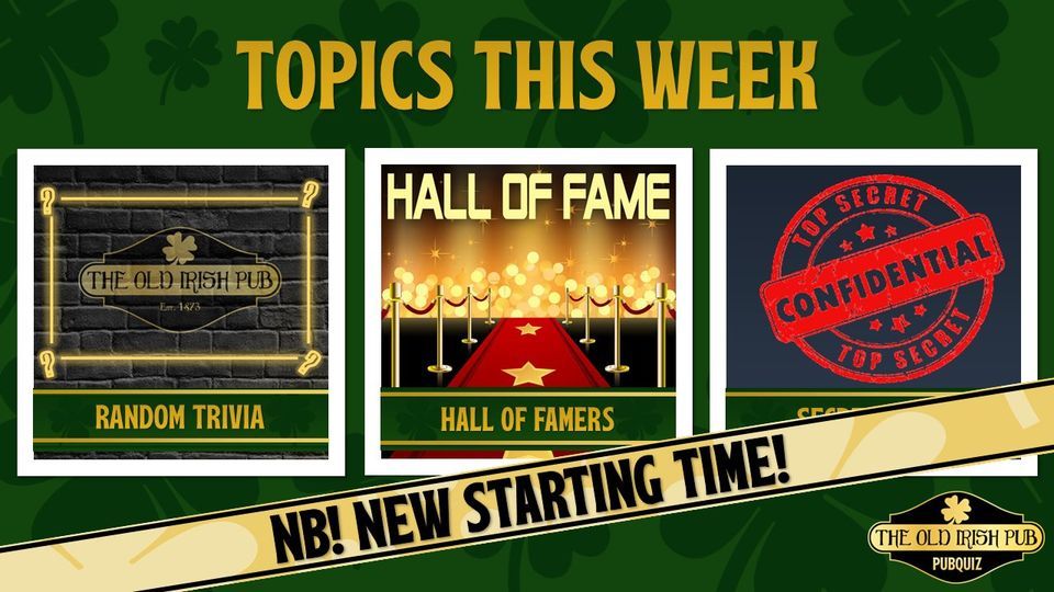 ODENSE \/\/ The Old Irish Pubquiz \/\/ 09.06.2022