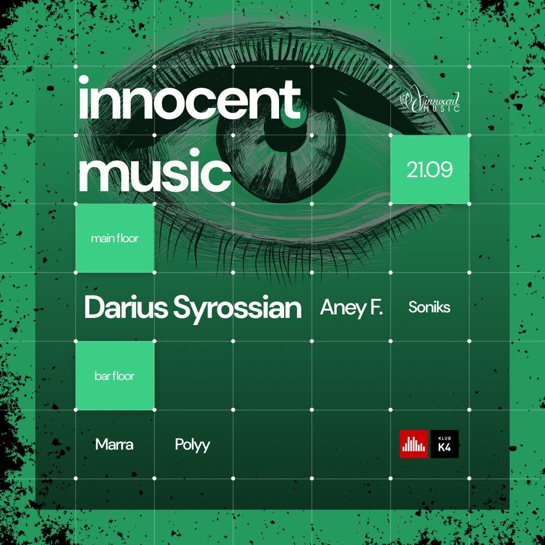 Innocent Music Season Opening w\/ DARIUS SYROSSIAN (Defected) \ud83c\uddec\ud83c\udde7 & ANEY F.