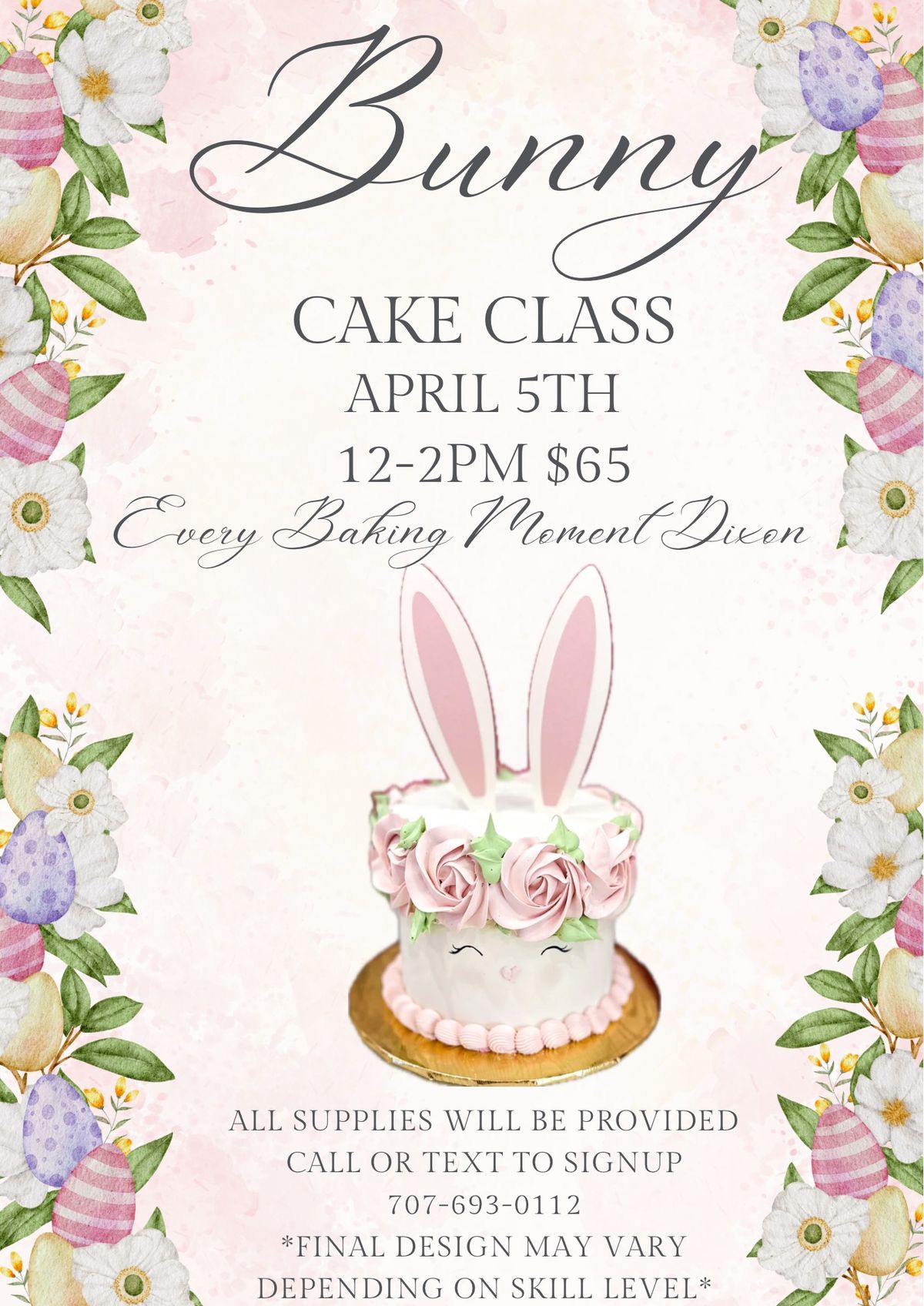 Bunny Cake Class 