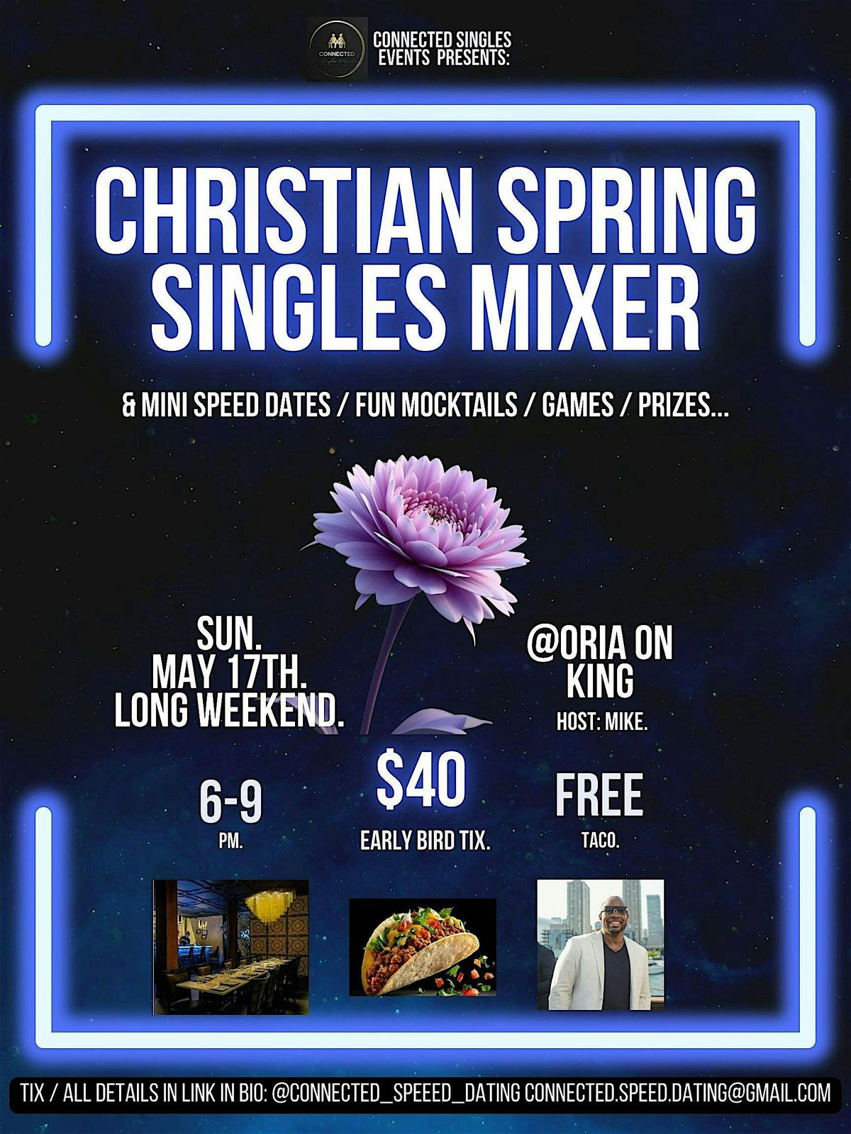 'Christian Spring Singles Mixer & More' T.O. Sun. May.17th (6-9 PM).