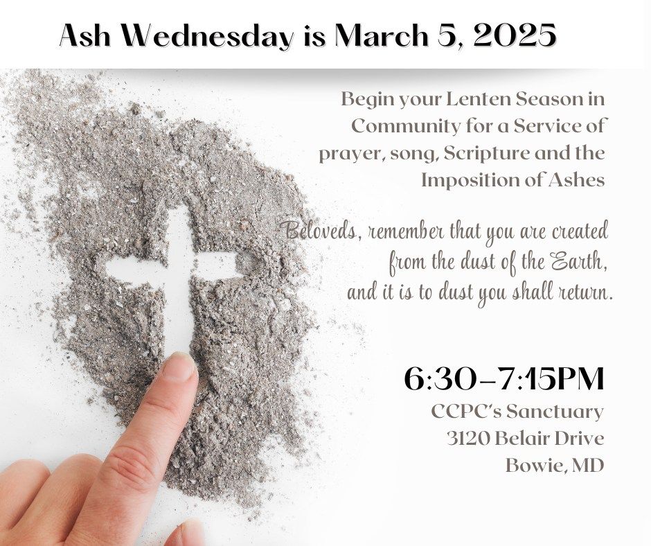 Imposition of Ashes for Ash Wednesday