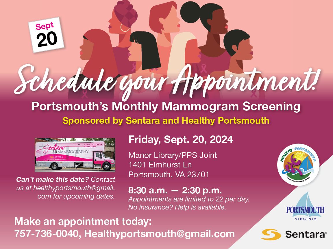 Healthy Portsmouth Mobile Mammography -September 2024 - Manor Library