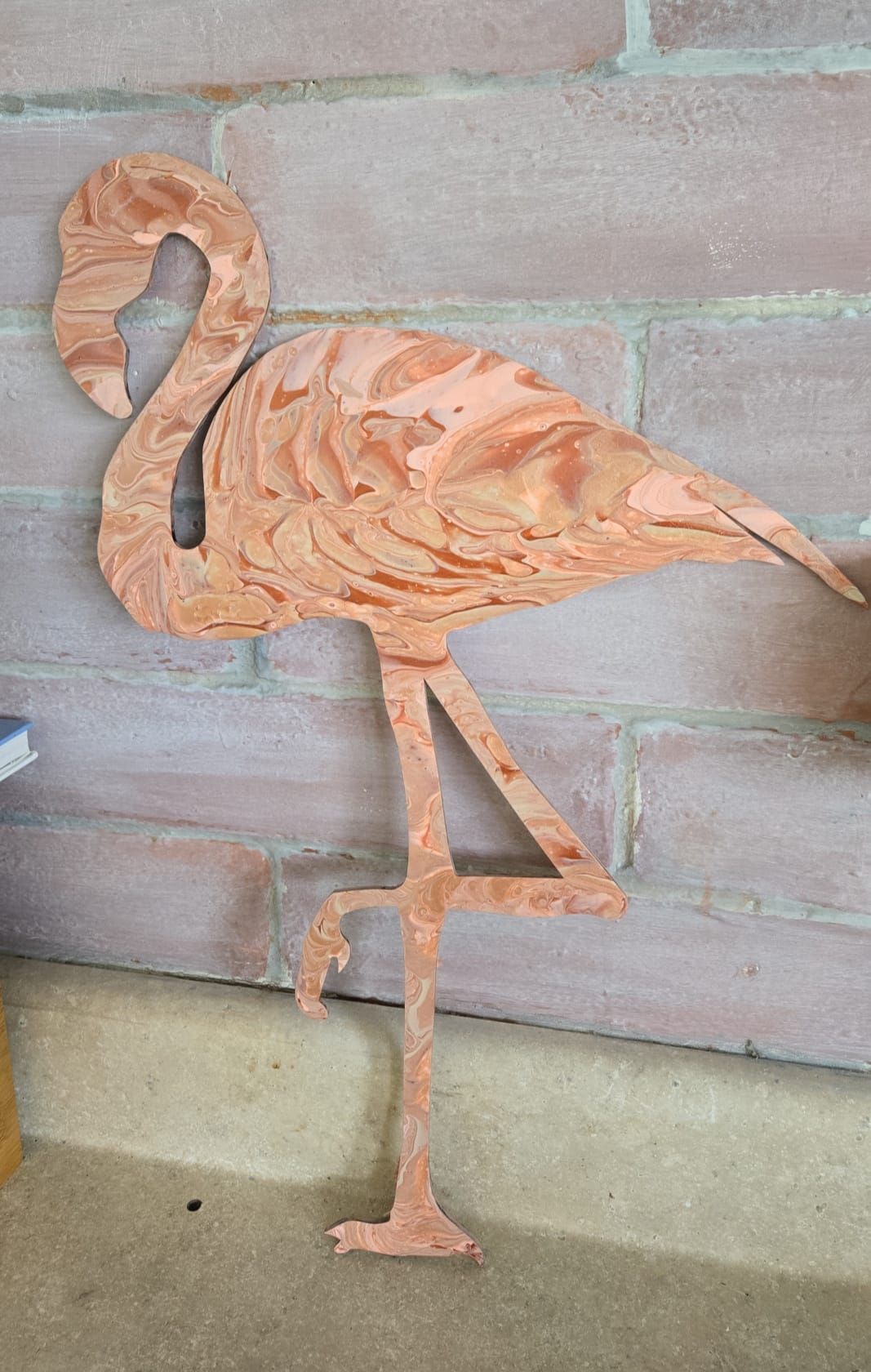 Paint Pour Flamingo - 5\/21 - $60