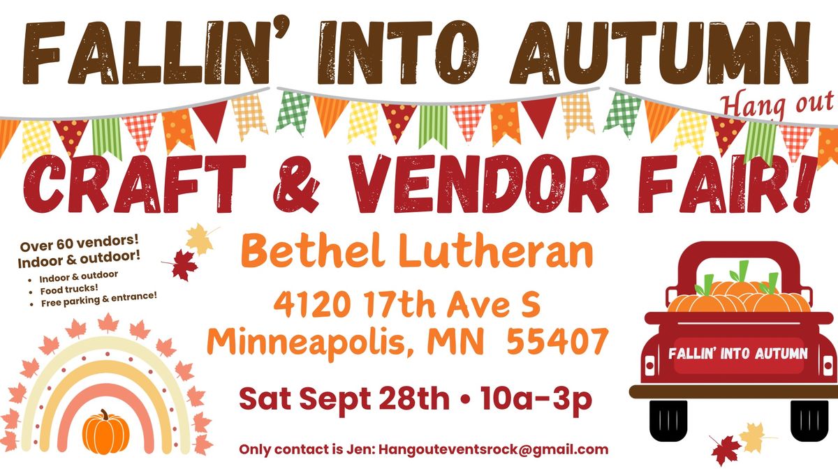 Fallin\u2019 into Autumn Craft & Vendor fair!