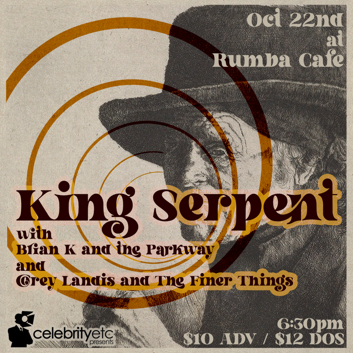 King Serpent * Brian K. and the Parkway * Corey Landis and the Finer Things