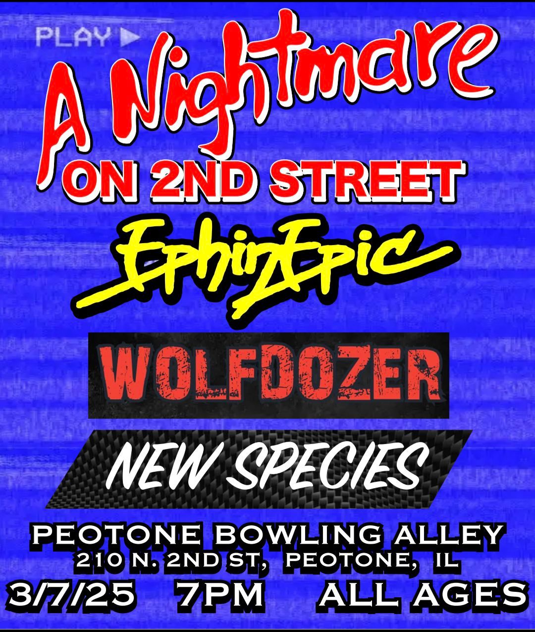 nightmare on 2nd Street with Ephinepic Wolfdozer and New Species 