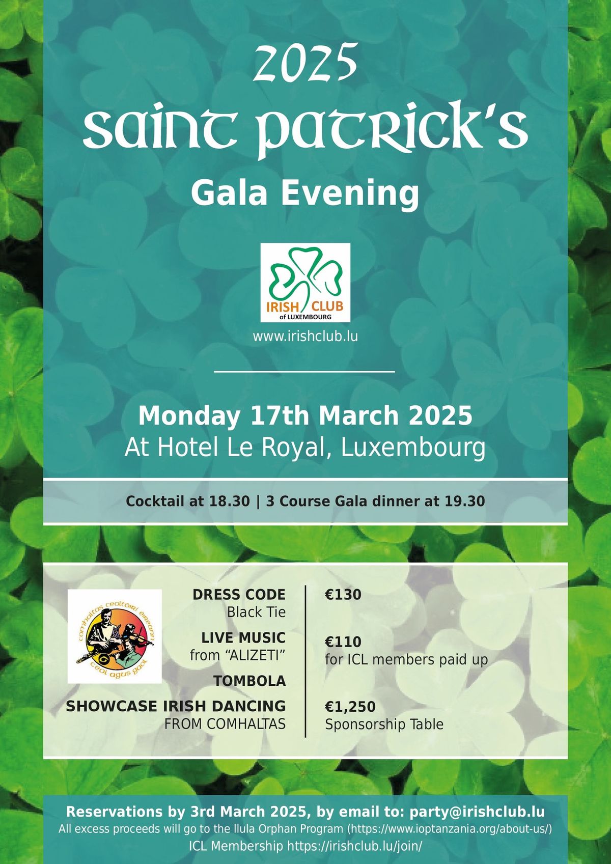 2025 St Patrick's Gala Evening