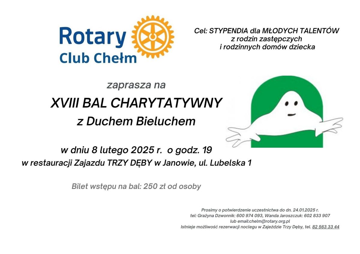 XVIII Bal Charytatywny z Duchem Bieluchem