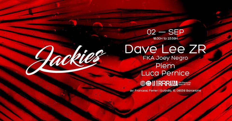 Jackies Open Air Daytime w\/ Dave Lee fka Joey Negro at La Terrrazza
